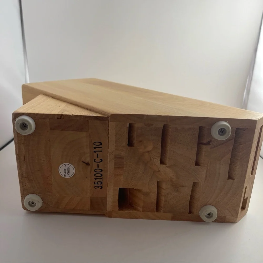 J.A. Henckels International 9 slot Hardwood Knife Storage Block